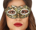 Masker zwart goud rood