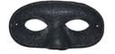 Oogmasker zwart glitter