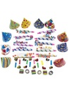 Partyset 10 personen multicolor