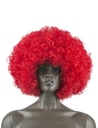 Pruik Afro rood