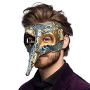 Venetiaans masker Naso blauw