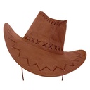 Cowboyhoed leerlintjes beige