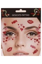 Face art sticker hartjes