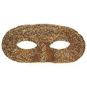 Oogmasker glitter goud