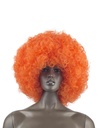 Pruik Afro oranje