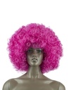 Pruik Afro roze