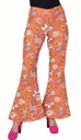 Hippiebroek dame Summer of love oranje