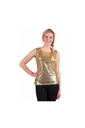 Top glitter goud