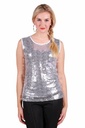 Top glitter zilver