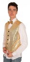 Vest glitter goud 54